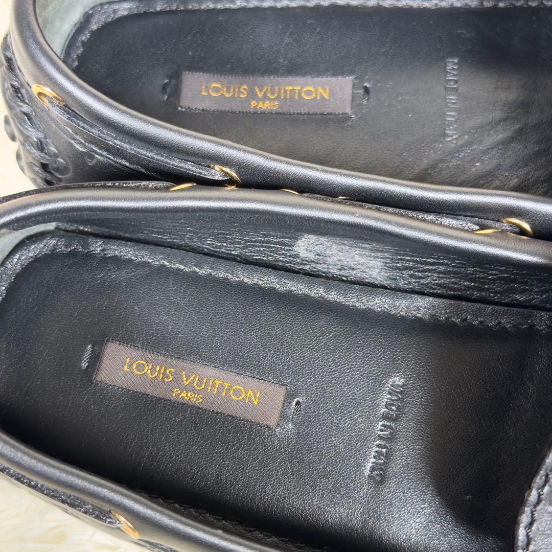 美品✨ルイヴィトン36.5グロリアライン エンボス モノグラムアンプラント 黒
