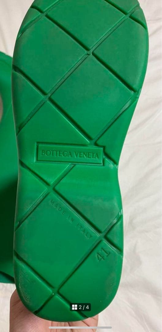 BOTTEGA VENETA グリーン 長靴 レインシューズ