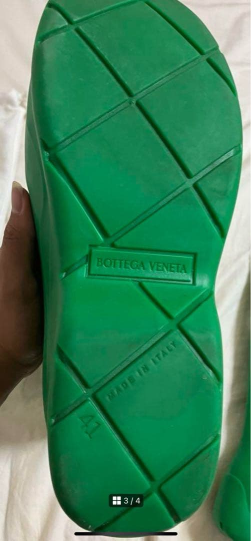 BOTTEGA VENETA グリーン 長靴 レインシューズ