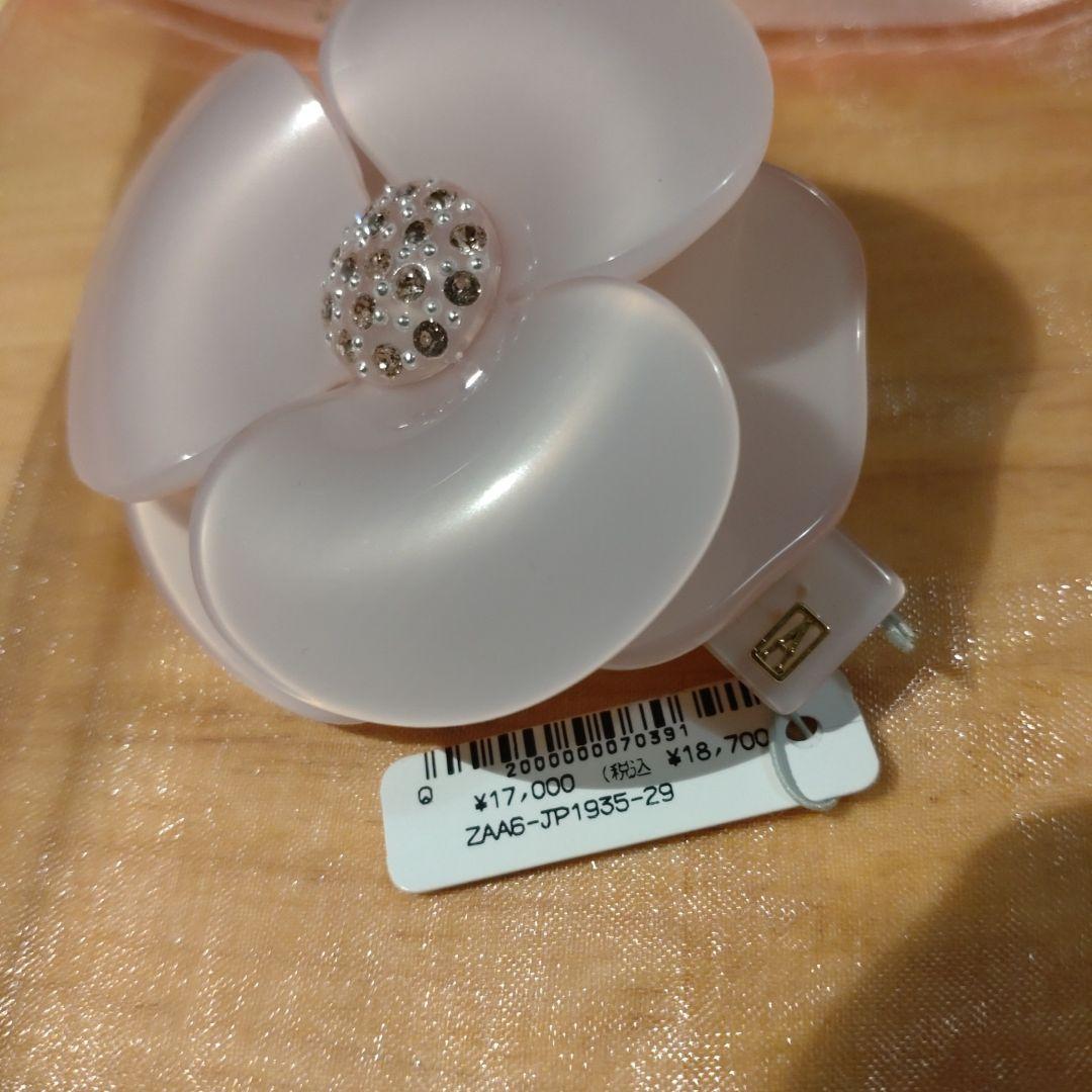 新品タグ付き　花　フラワー　ピンク　バレッタALEXANDRE DE PARIS