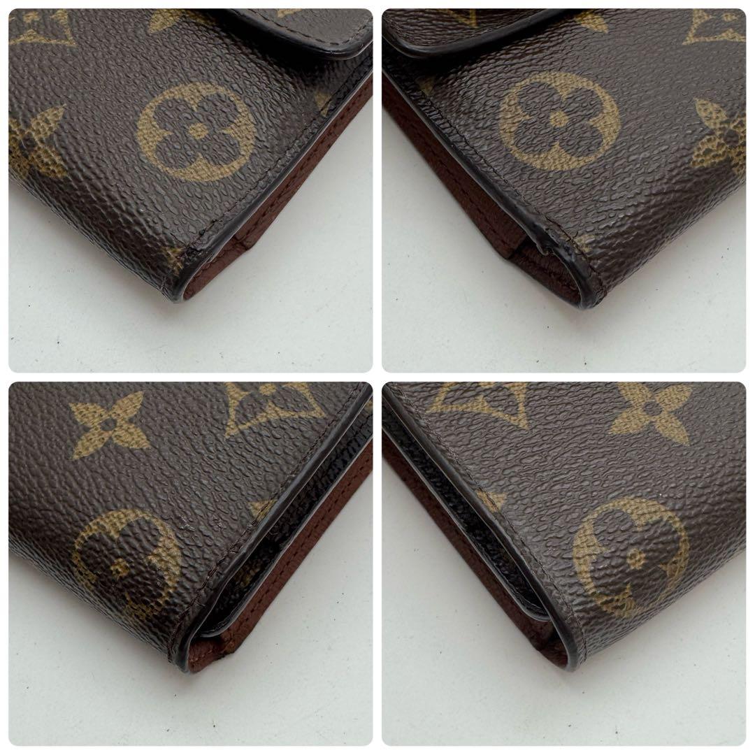 【新型】ルイヴィトン　インターナショナル　三つ折り財布　長財布　wallet