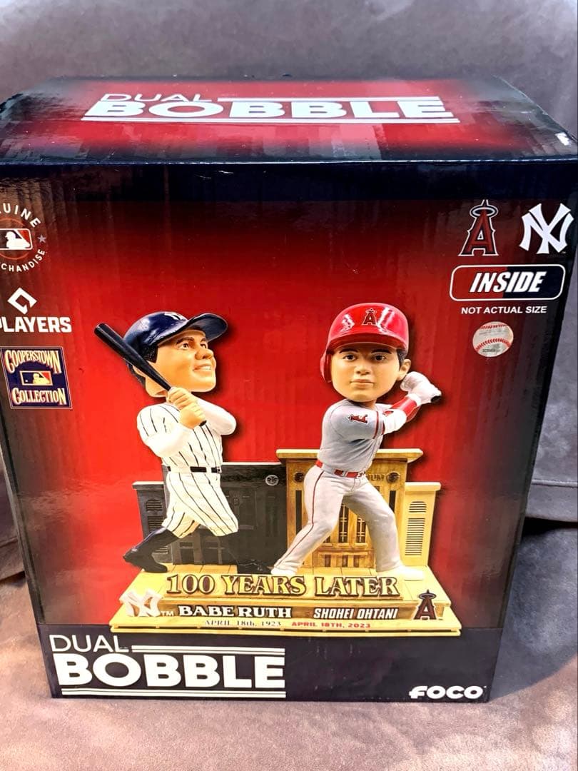 216個限定　大谷翔平＆ベーブルース　ダブルボブルヘッド　シリアル№付　未展示品