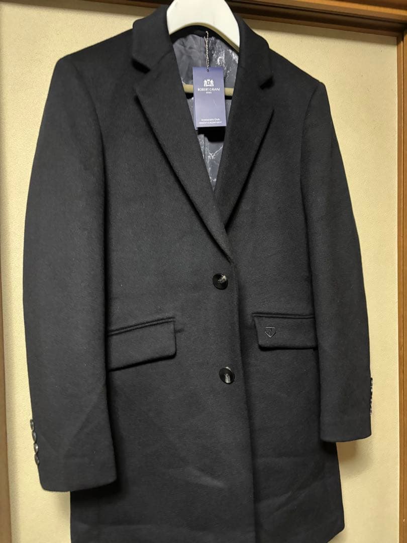 新品タグ付き！定価22万 ロベルトカバーニ カシミア100％ チェスターコートL