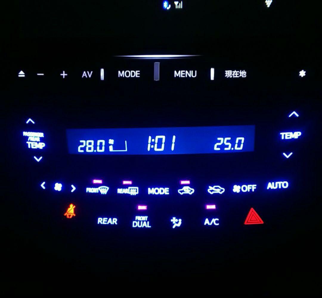 ★お好きな色で加工します★ フロントエアコンパネル アルファード ヴェルファイア