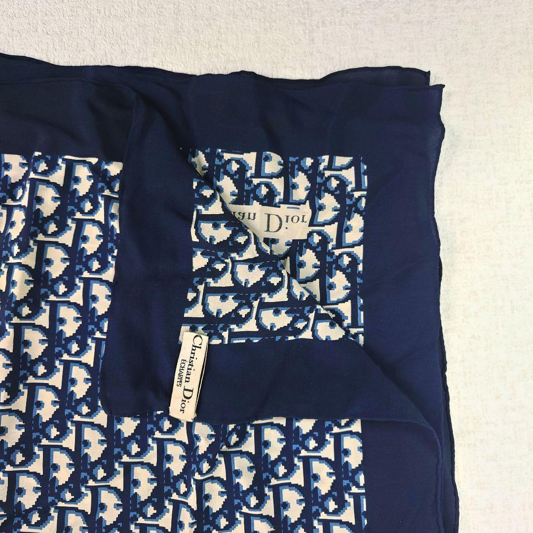 クリスチャン・ディオール トロッター柄 ディオール・オブリーク スカーフ