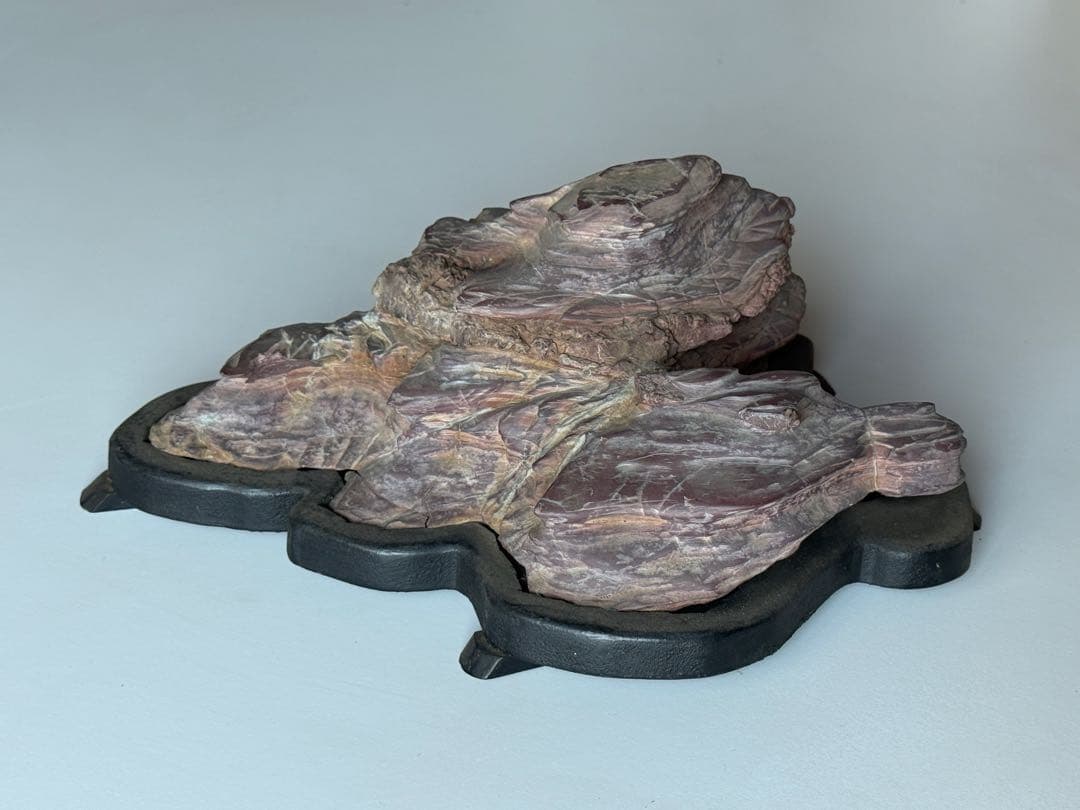 天然石 水石 紫色と茶色の岩