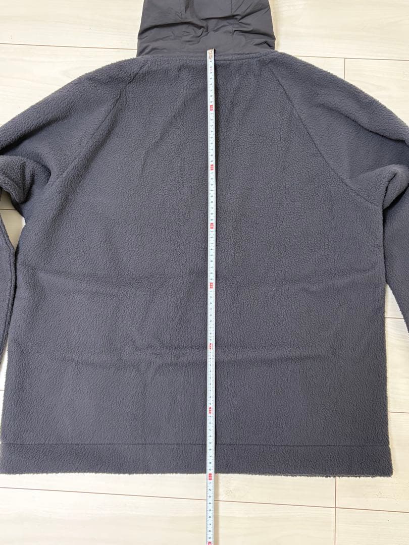 未使用)ブリーフィング ゴルフ ボア フリースパーカー メンズ サイズL グレー