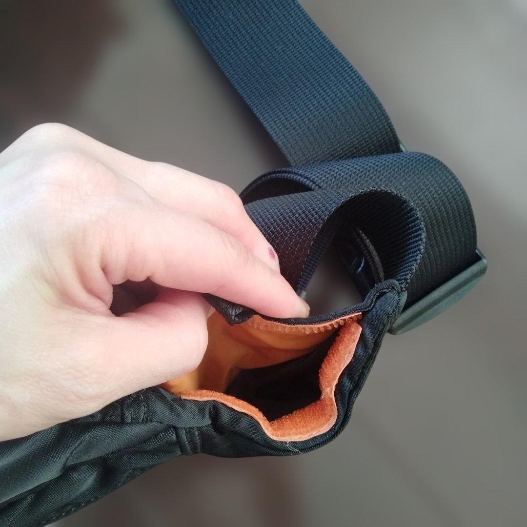 極美品ポータータンカーショルダーバッグ　ウエストバッグボディーバッグ　ブラック