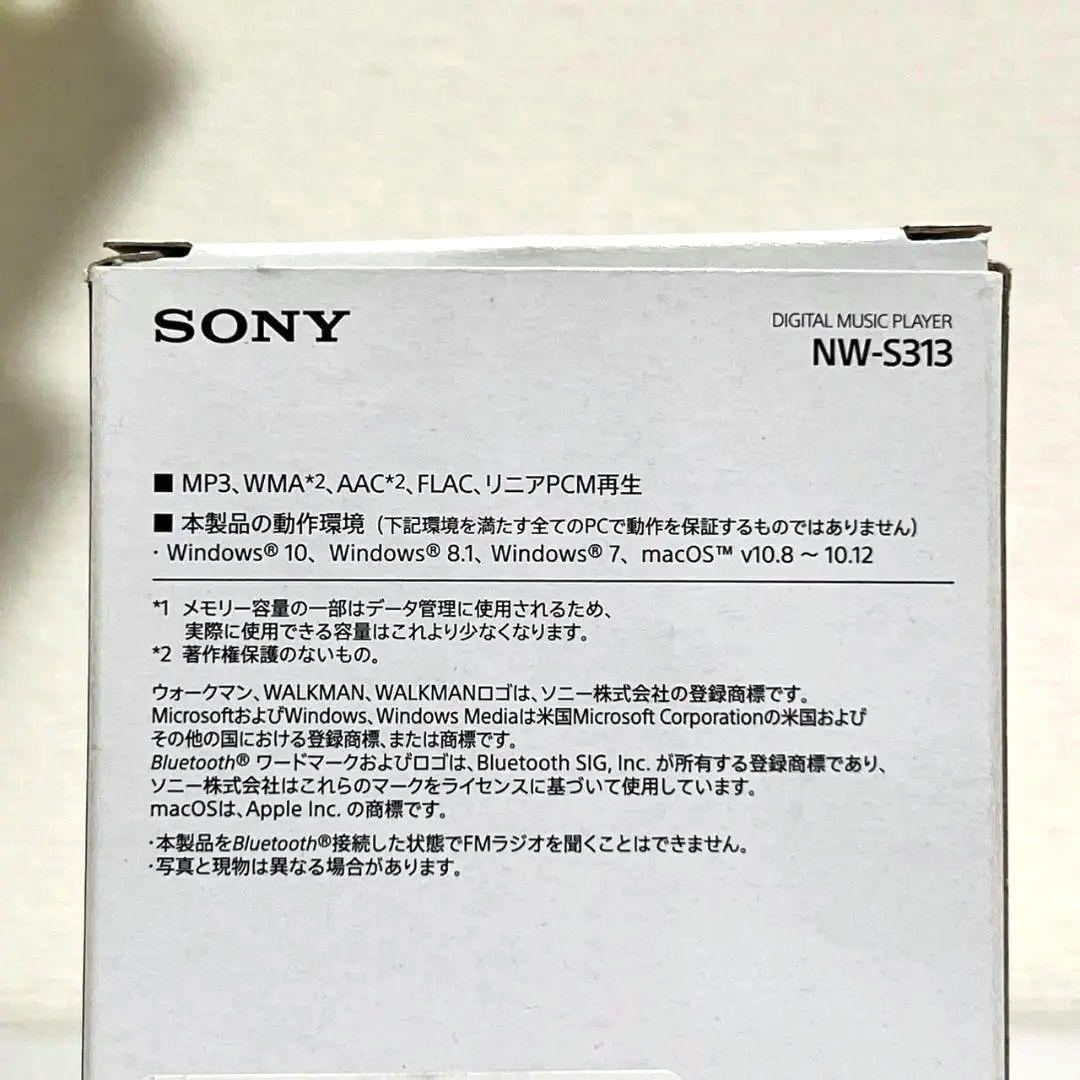 【ほぼ未使用】SONY NW-S313 デジタルオーディオプレーヤー ブラック