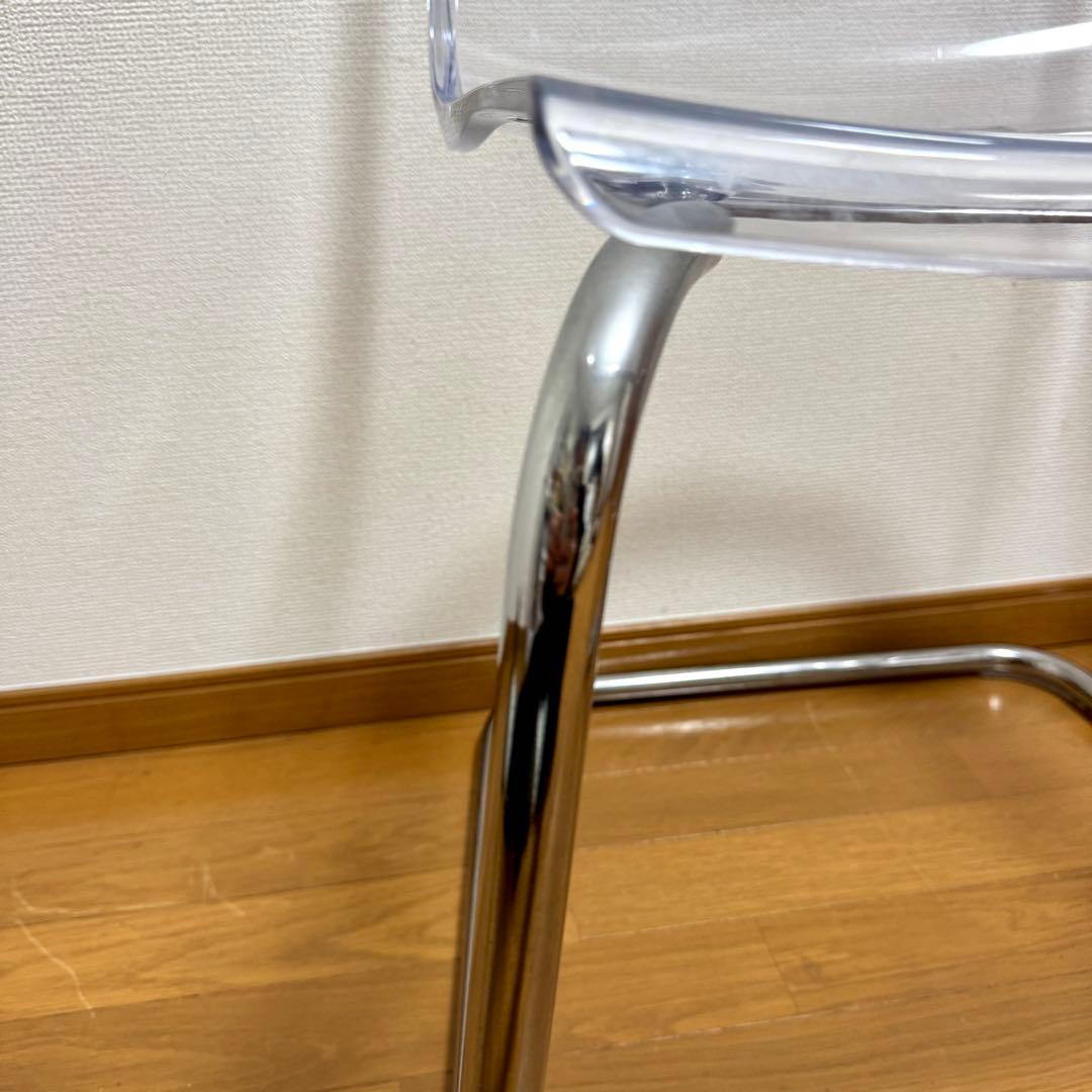 【美品】IKEA TOBIAS トービアス 透明アクリルダイニングチェア 2脚