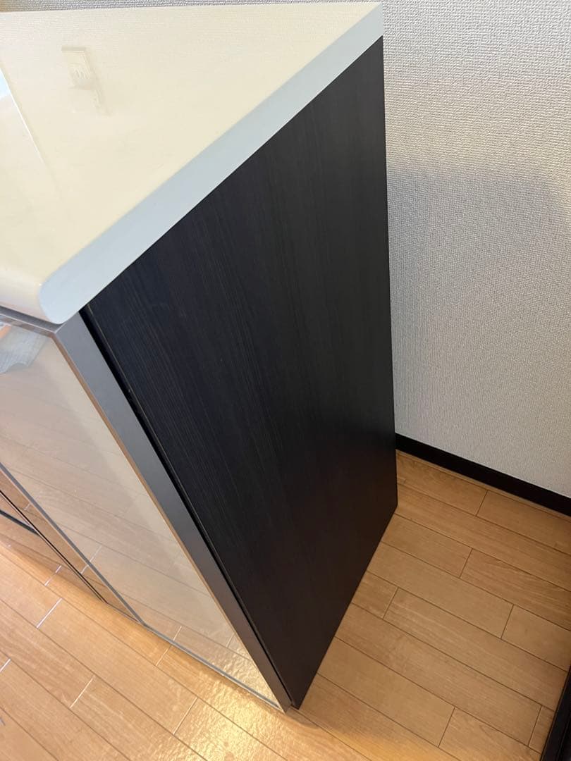 【ニトリ】食器棚　ハイタイプ 黒