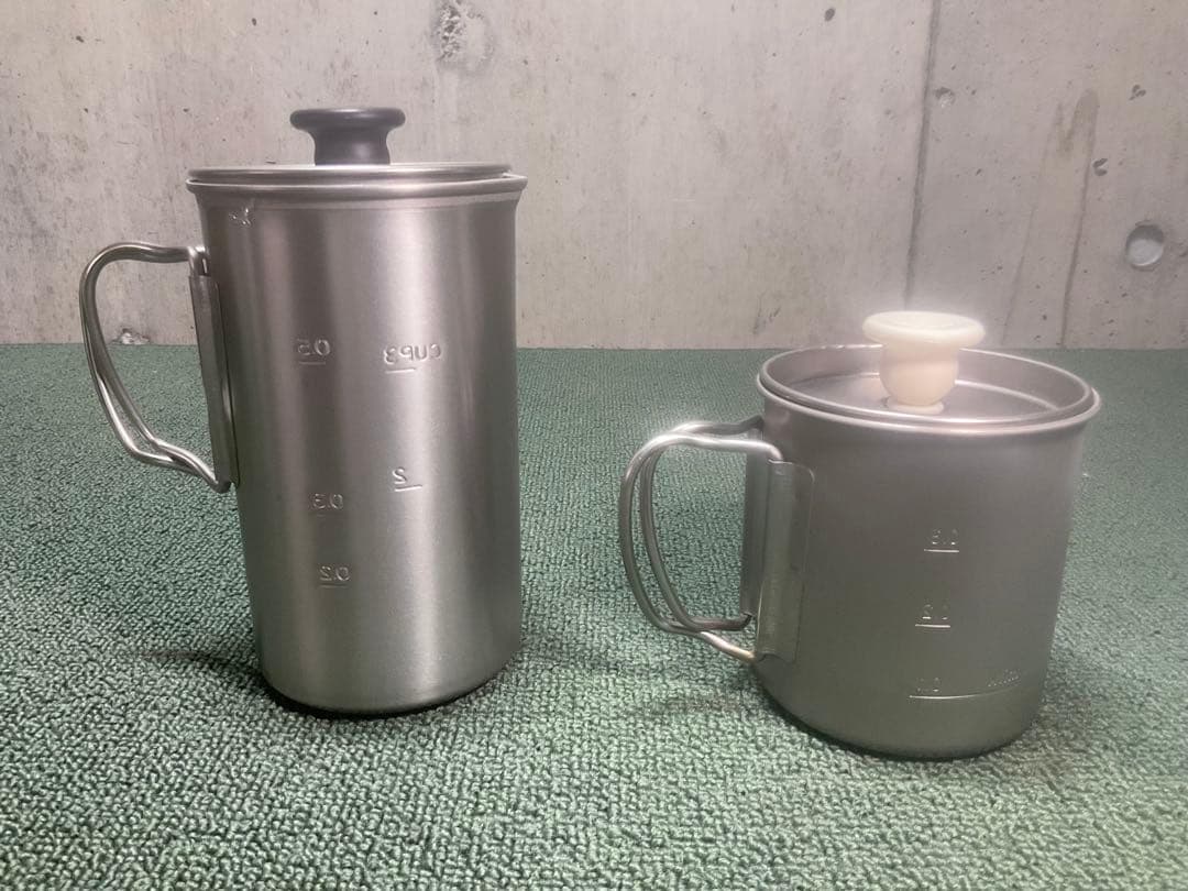 廃盤・希少品・美品 チタン カフェラテ セット スノーピーク  peak