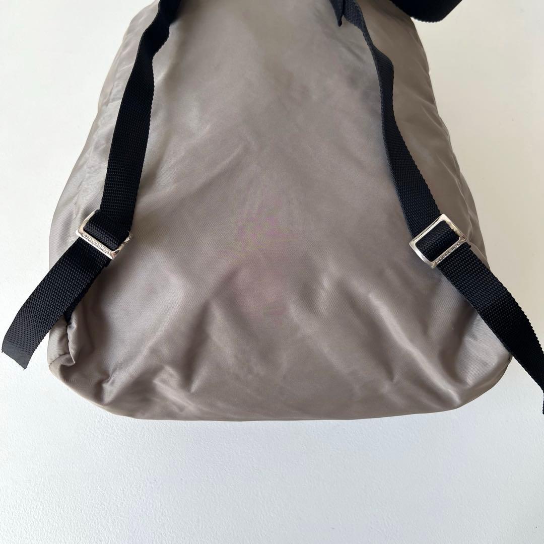 【フランス製】Herve Chapelierリュック グレーベージュ