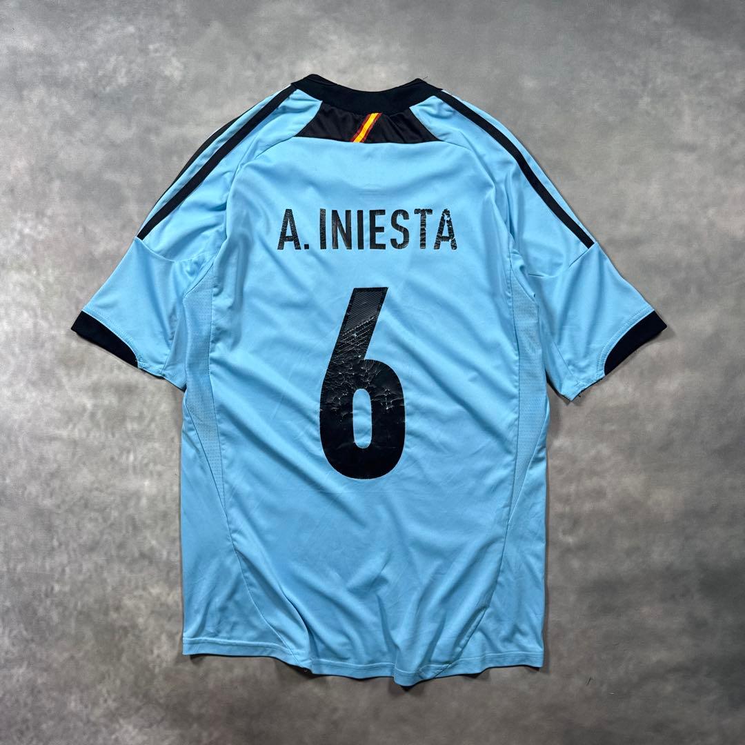 R19 古着10-11 adidasスペイン代表　アンドレスイニエスタ.