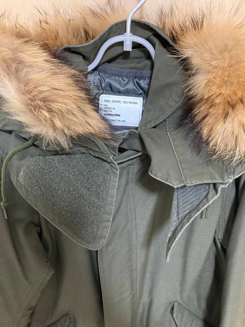 週末限定値下げ！【美品】モンキータイム 3way モッズコート カーキ S