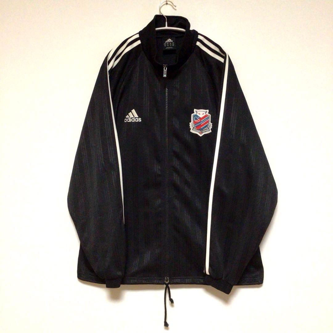 希少 アディダス コンサドーレ札幌 セットアップジャージ 上下セット 黒白 大O
