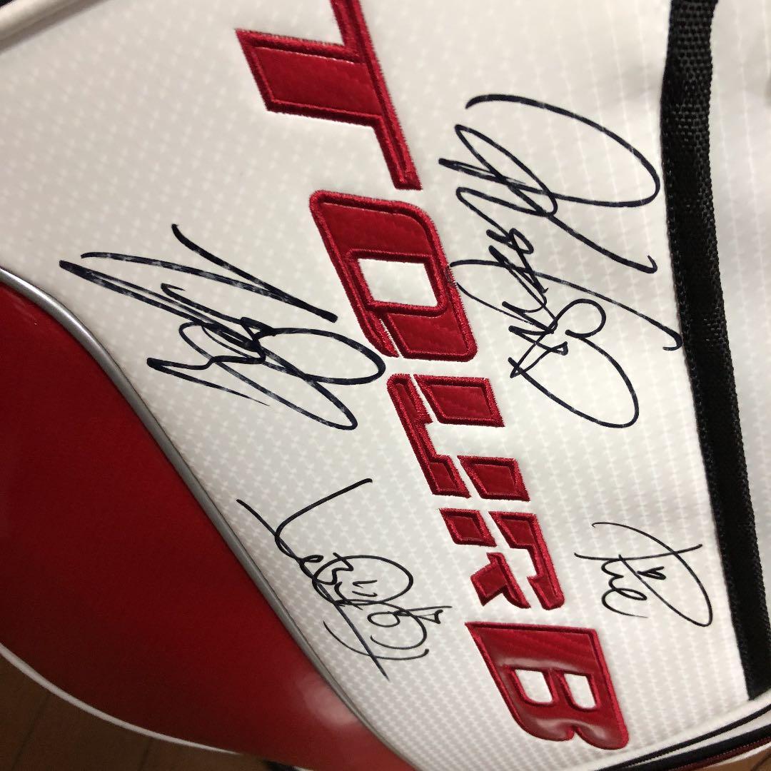 渋野日向子サイン入りキャディバッグ