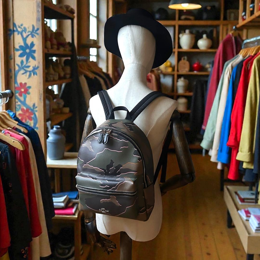 ✨極美品✨ COACH コーチ 迷彩 リュック カモフラージュ バックパック