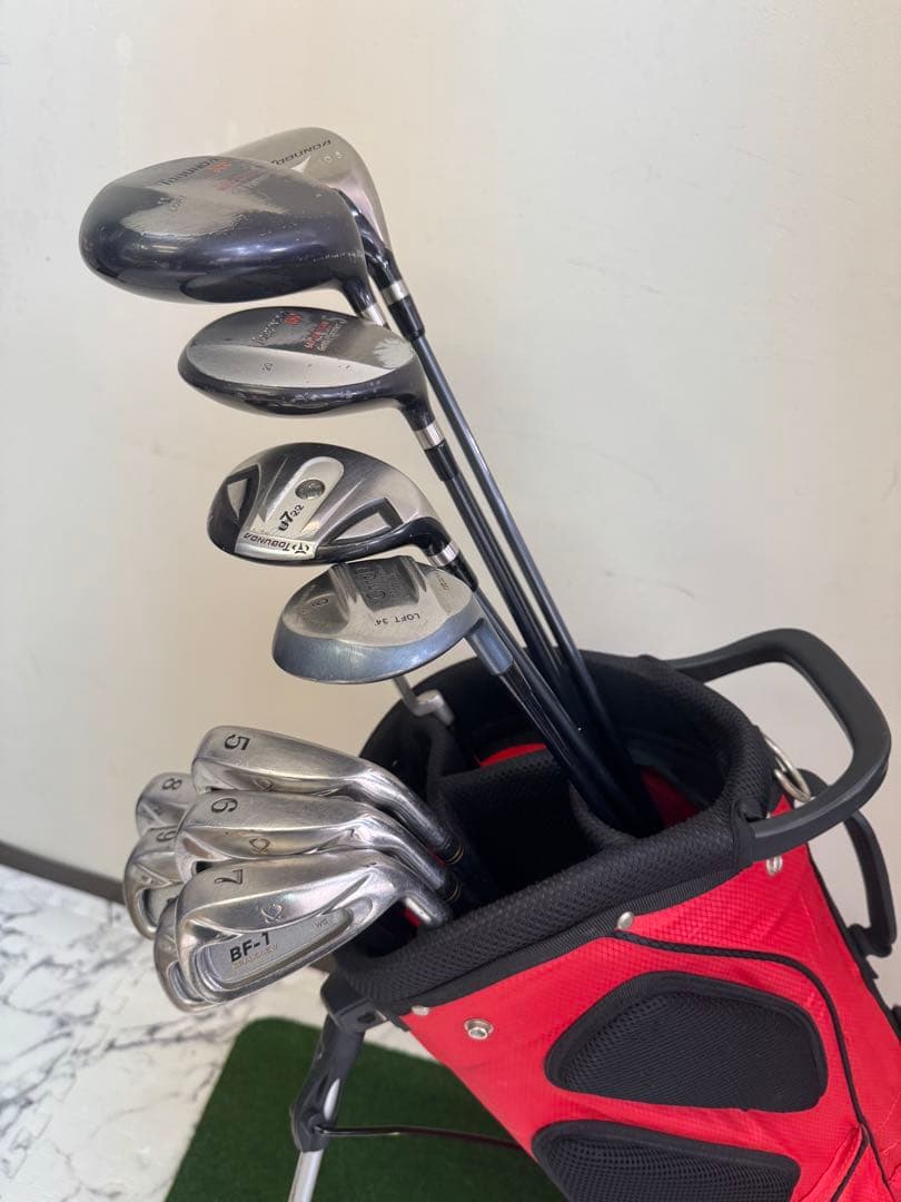 Wilson 初心者お薦め格安ゴルフ クラブセット 赤　ゆず