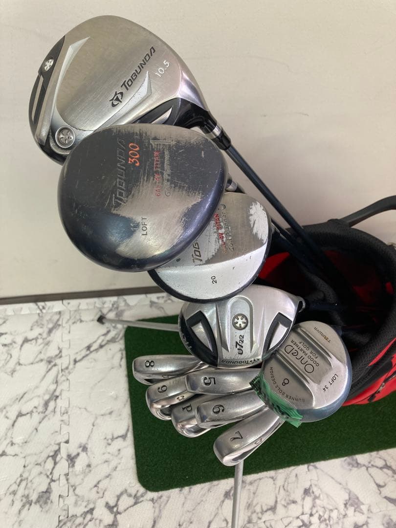 Wilson 初心者お薦め格安ゴルフ クラブセット 赤　ゆず