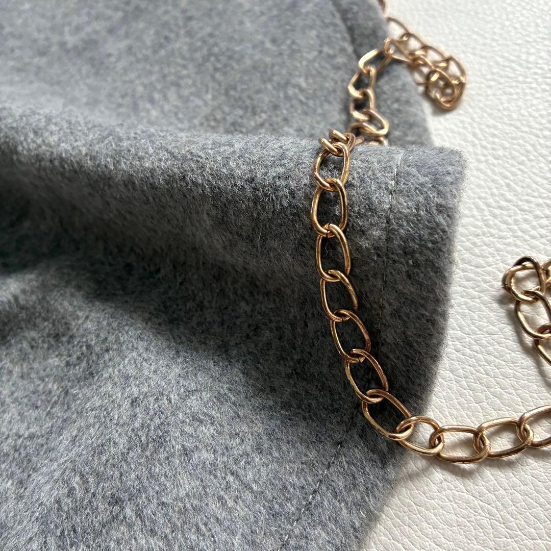 ◆美品◆ナノユニバース◆3.4万◆ポンチョウールコート◆グレー◆フード◆フリー