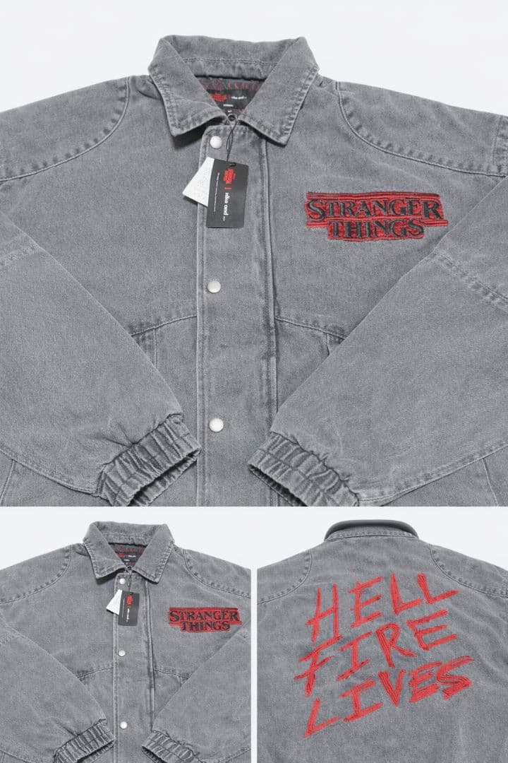 STRANGER THINGS niko and　ブルゾン M　チャコール　袋付