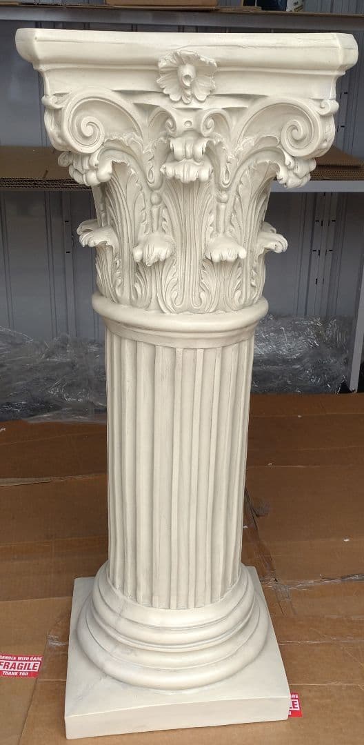 1m 古代ギリシャ建築柱 コリントピラー支柱台座コラム花台歴史西洋置物インテリア