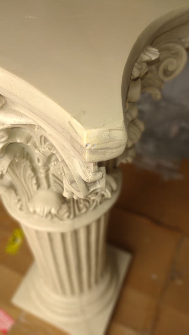 1m 古代ギリシャ建築柱 コリントピラー支柱台座コラム花台歴史西洋置物インテリア