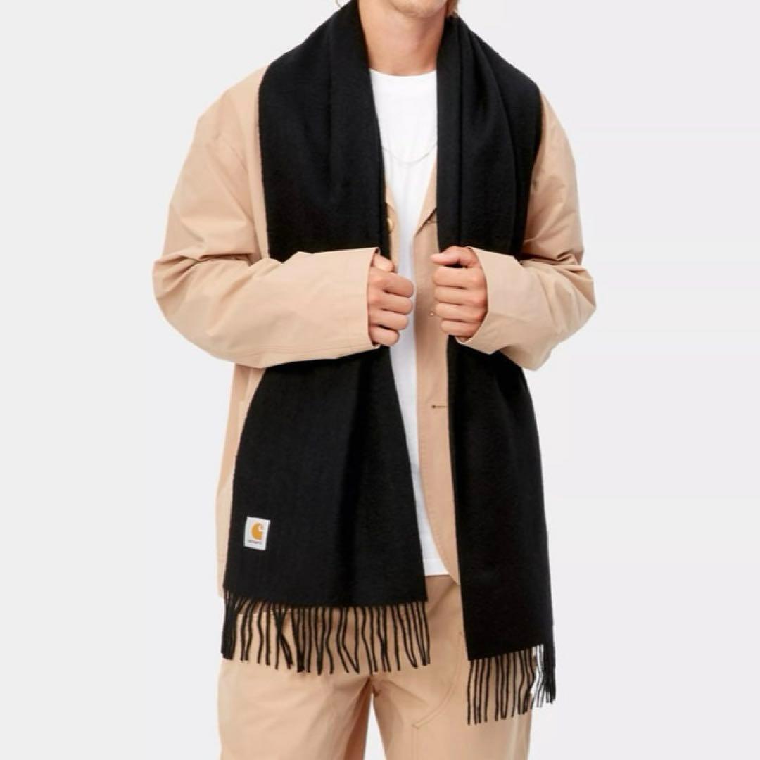 CARHARTT WIP CLAN SCARF ウールマフラー 黒　カーハート