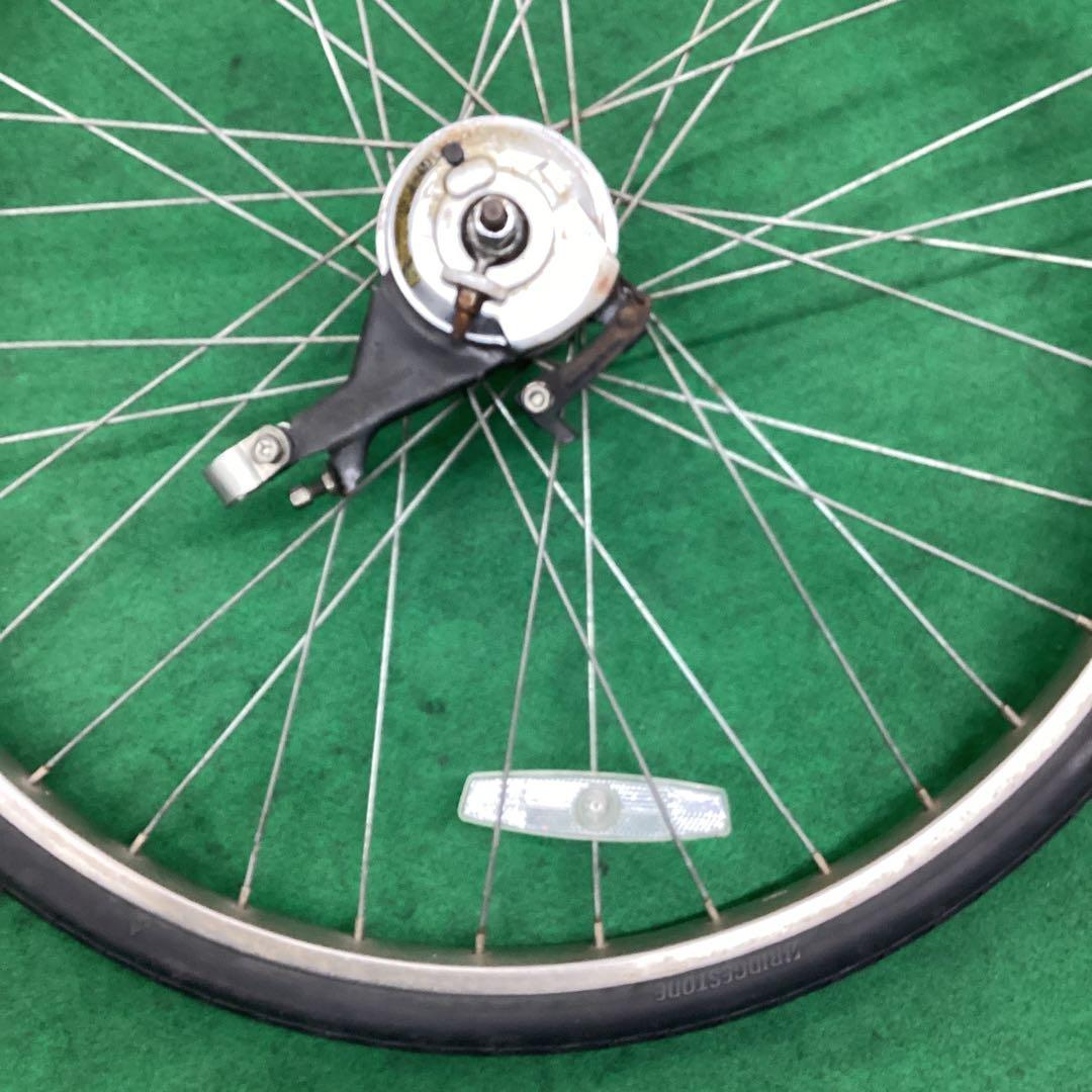 ステンレスリム　後輪　26x1-3/8 タイヤ付　内装3段　２６インチ　リア