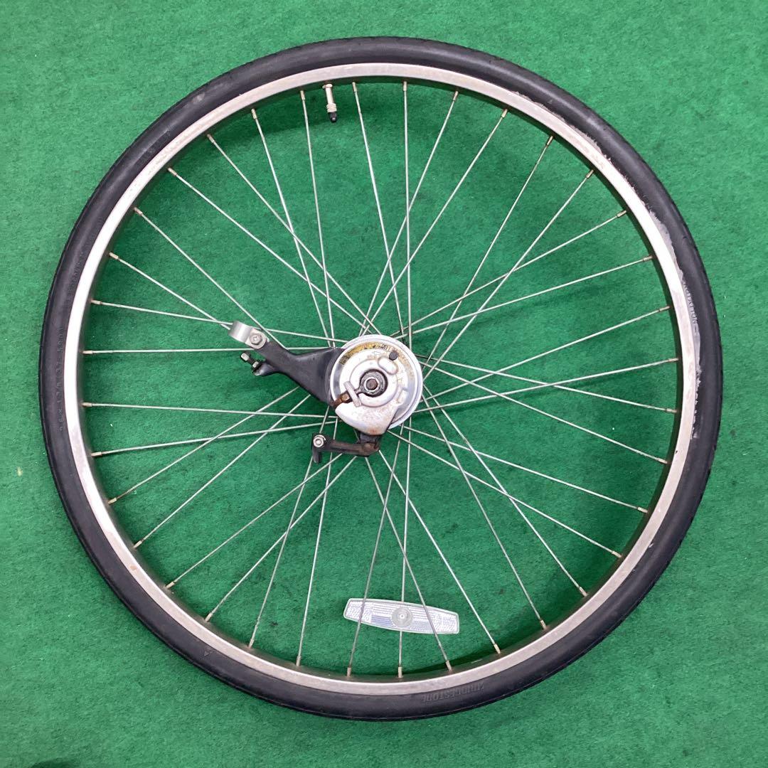 ステンレスリム　後輪　26x1-3/8 タイヤ付　内装3段　２６インチ　リア