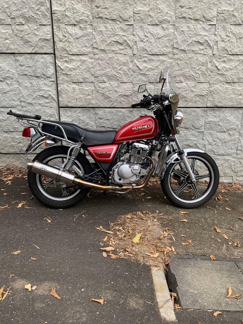 GN125h GN125-2F用メタルギア フルエキゾーストマフラー 50.8