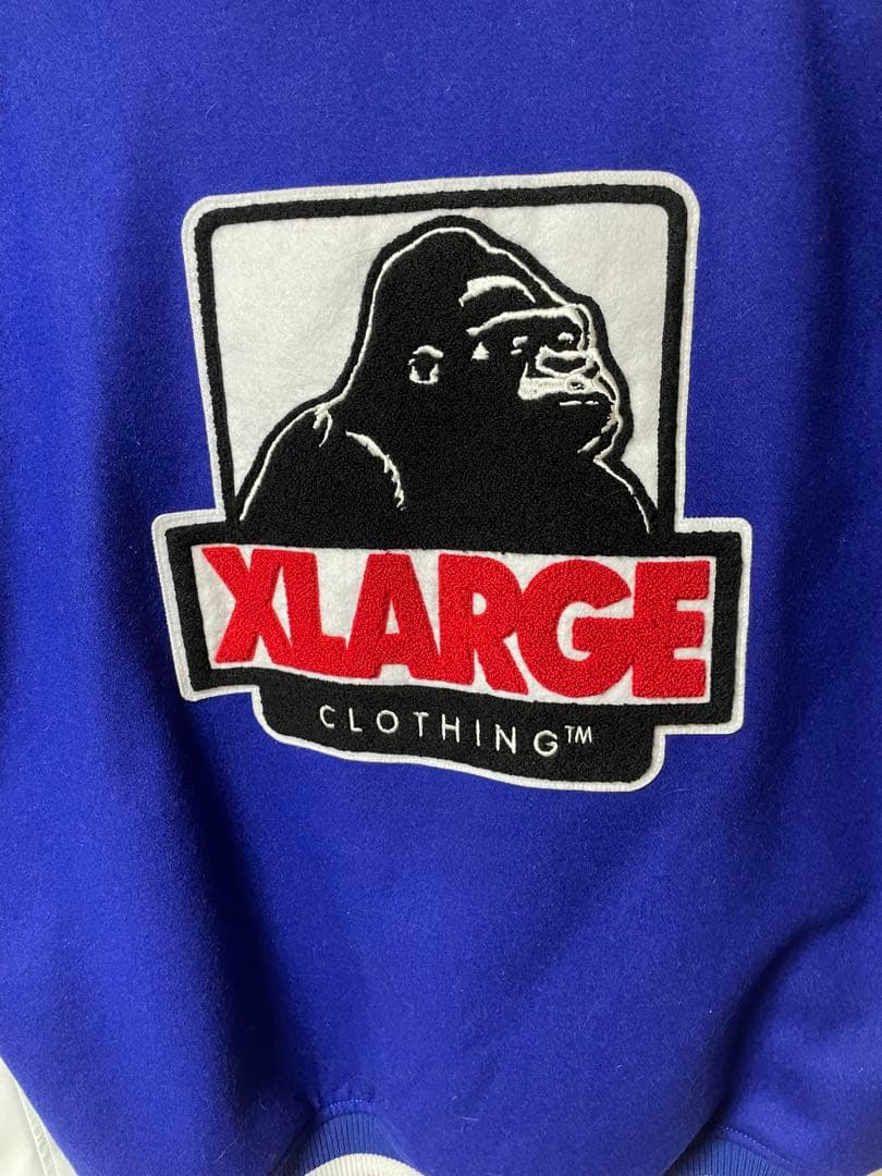 XLARGE スタジャン 青刺繍