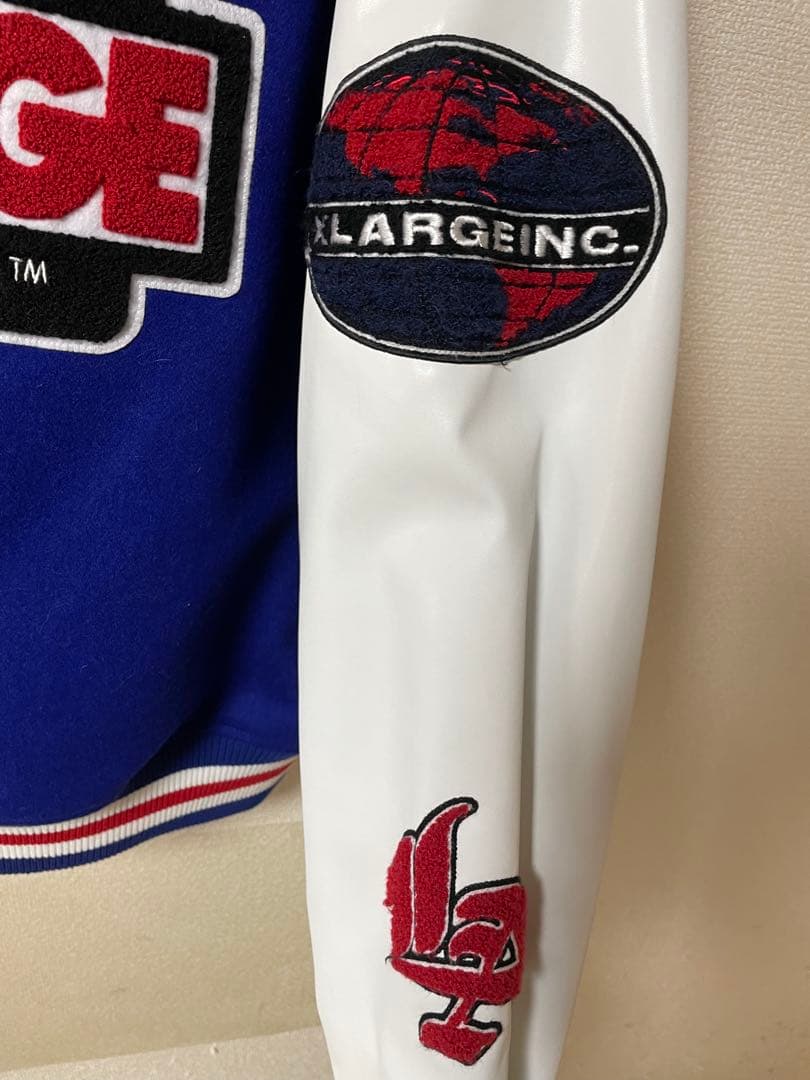 XLARGE スタジャン 青刺繍