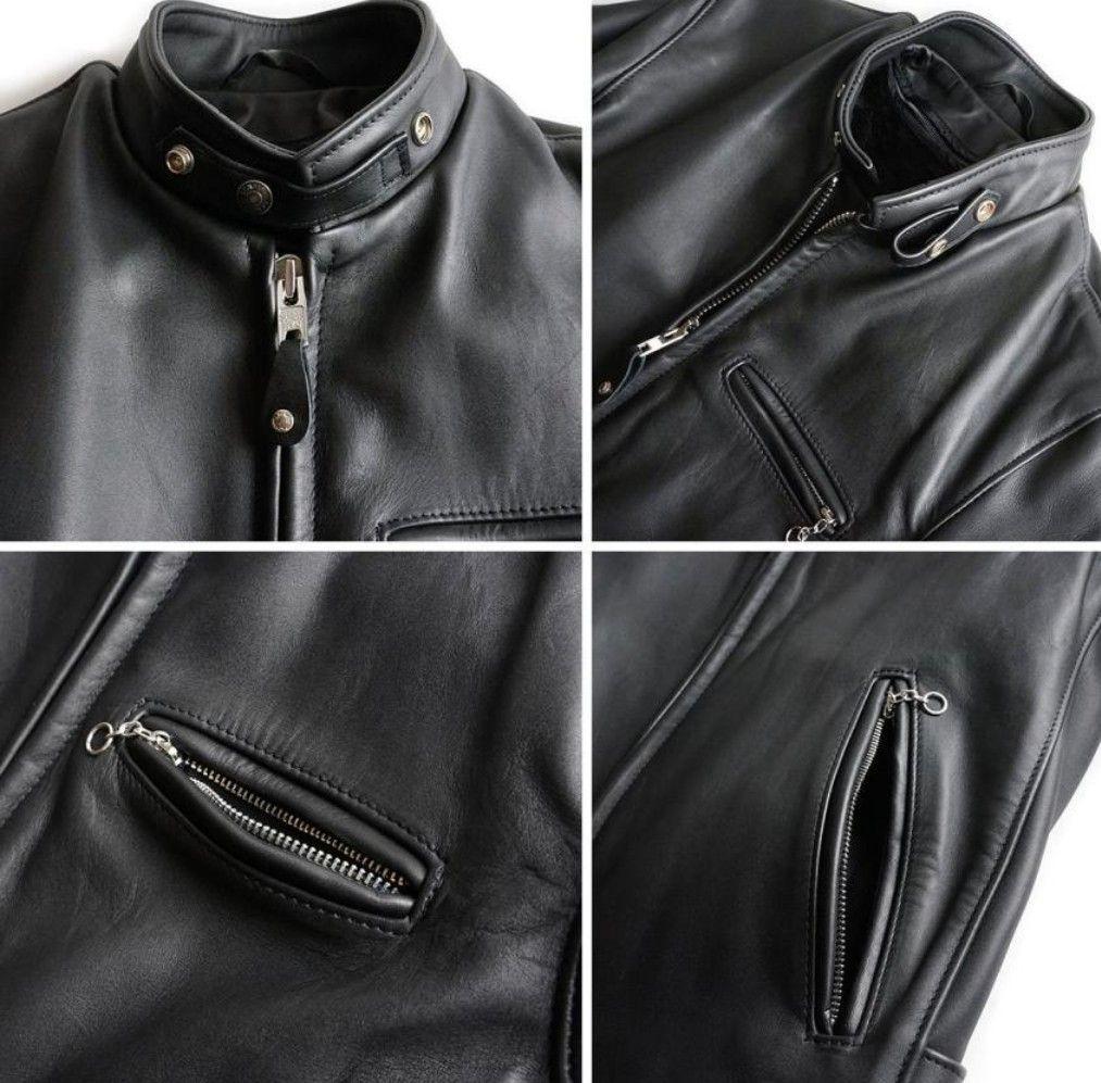 美品　SCHOTT　ショット　641　スタンドカラーシングルライダース