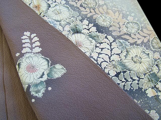 値下げ交渉OK！作家物 極上ちりめん 絞り 辻が花 訪問着 蔦 正絹