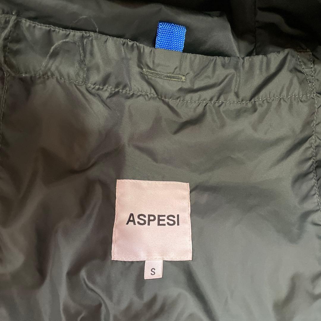 ASPESI】中綿ダウンコート グリーン S
