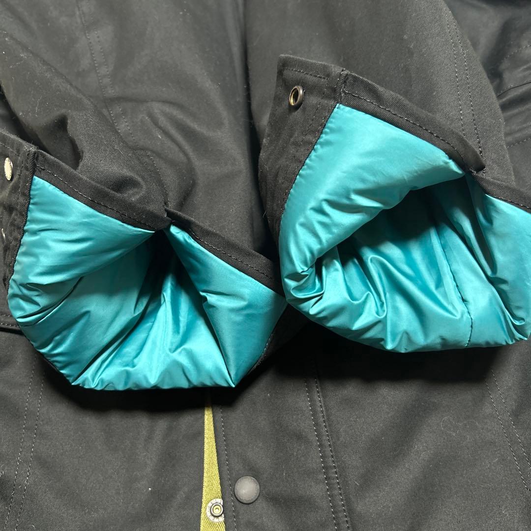 【美品】ポールスミス　黒　マルチカラー　フード付き　モッズコート　メンズ　L