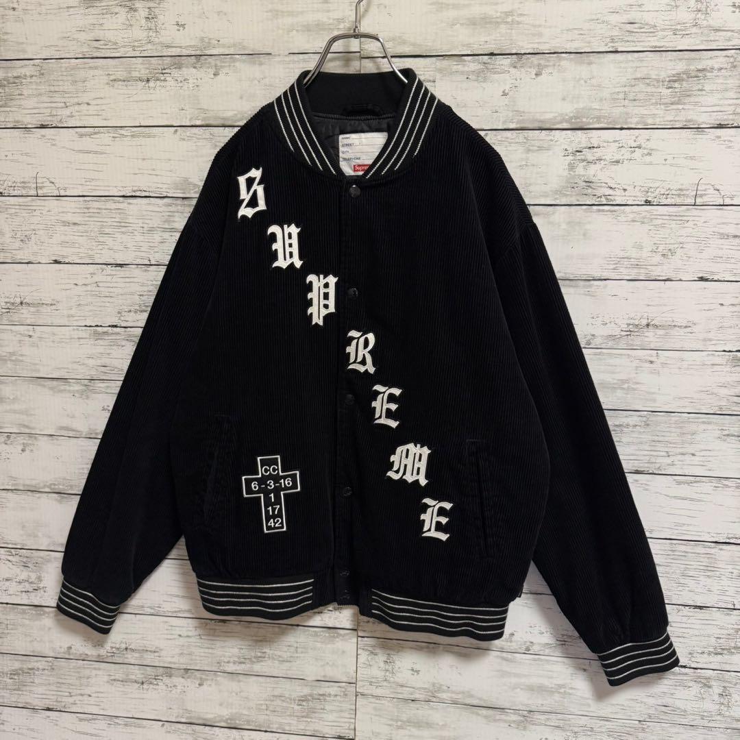 【即完売モデル】シュプリーム☆オールドイングリッシュ 刺繍 ジャケット957