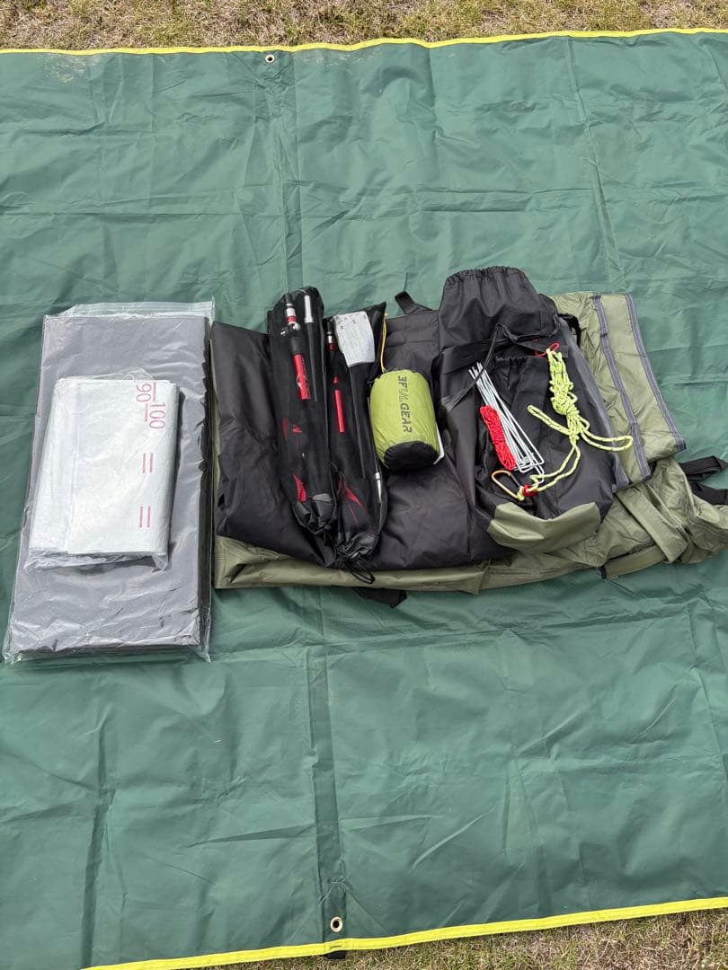 1人用ソロピラミッド型テントセット