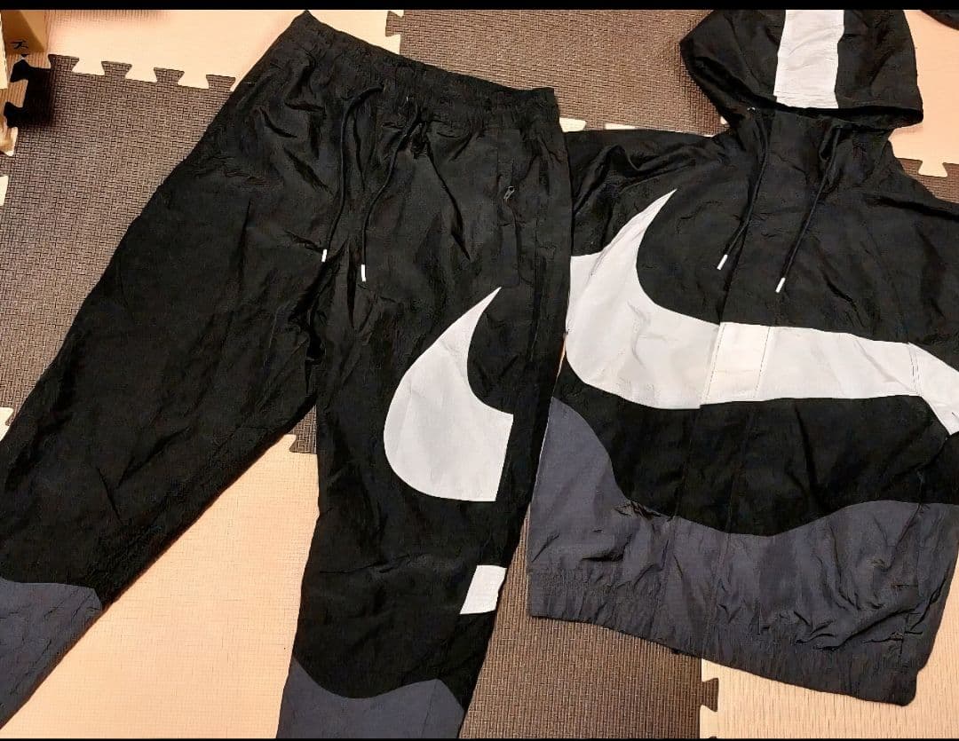 NIKE ビッグ スウッシュ ウーブン セット アップ 上下 テック フリース