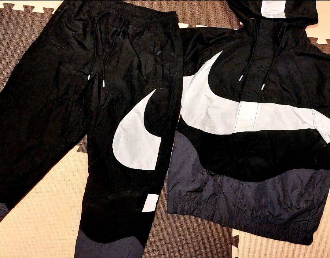 NIKE ビッグ スウッシュ ウーブン セット アップ 上下 テック フリース