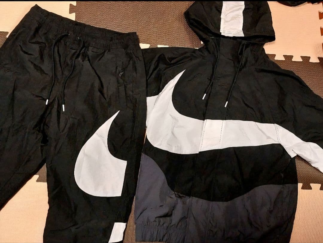 NIKE ビッグ スウッシュ ウーブン セット アップ 上下 テック フリース