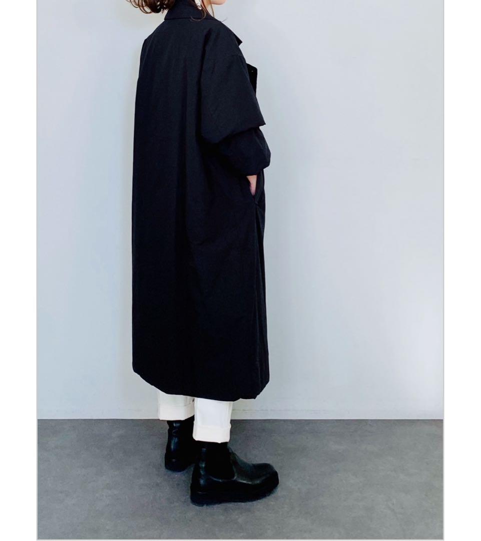 SELECT中綿テーラードロングコート　ブラック　chouchou