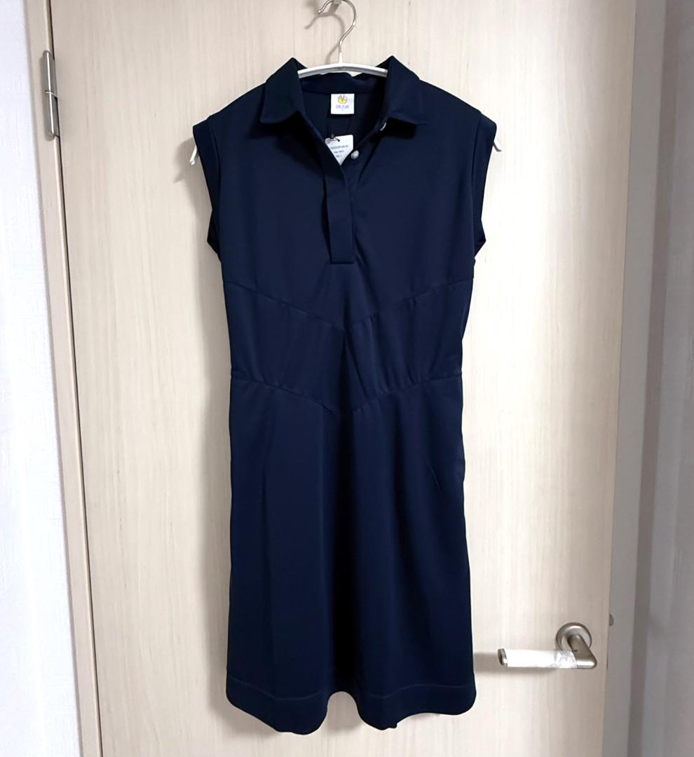 新品 TMG ティー エム ジー Iラインシャツワンピース ネイビー 長谷川京子