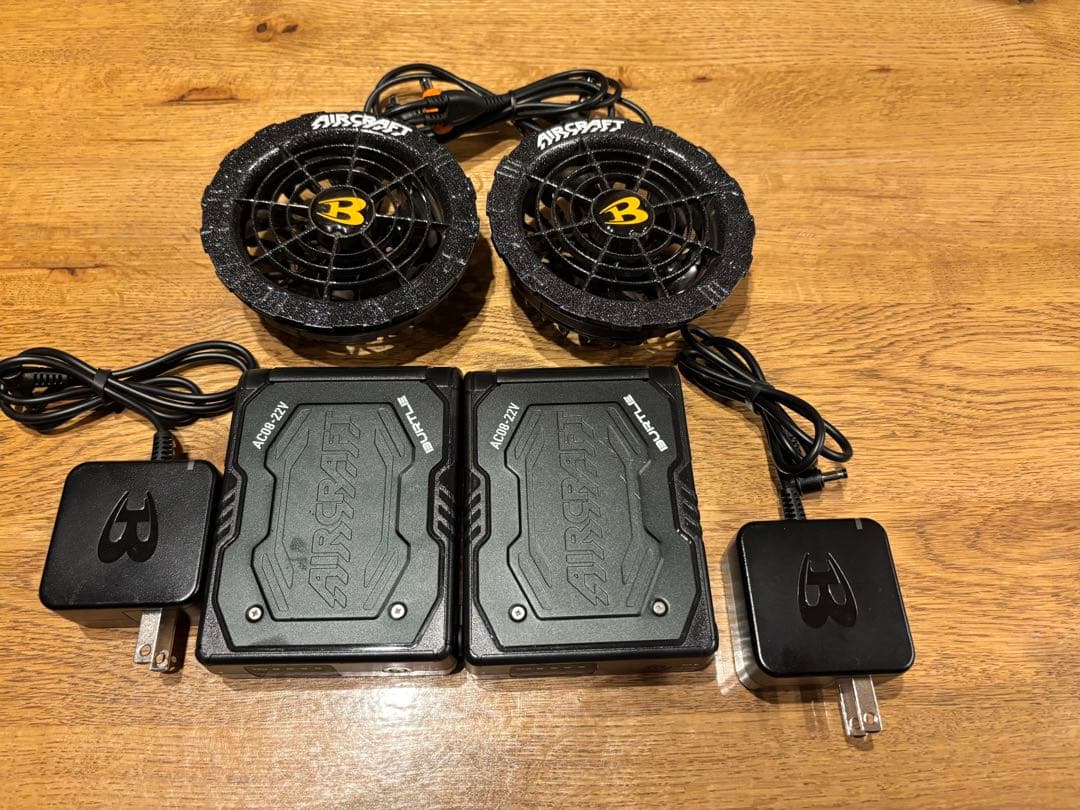 バートル空調服　ファン、バッテリーセット