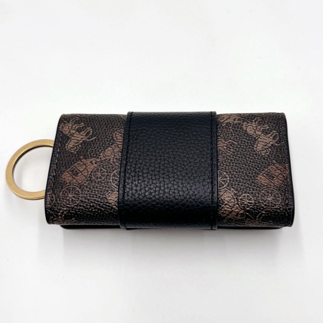 新品級✨ COACH　6連　キーリング　ホースアンドキャリッジ　キーケース