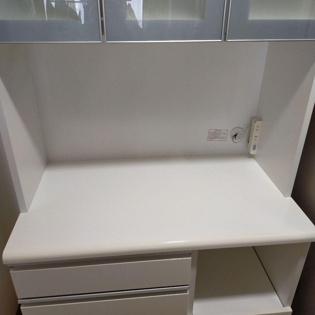 【4/8までの出品！】美品送料込み　ニトリ　キッチンボード　幅90cm　ホワイト