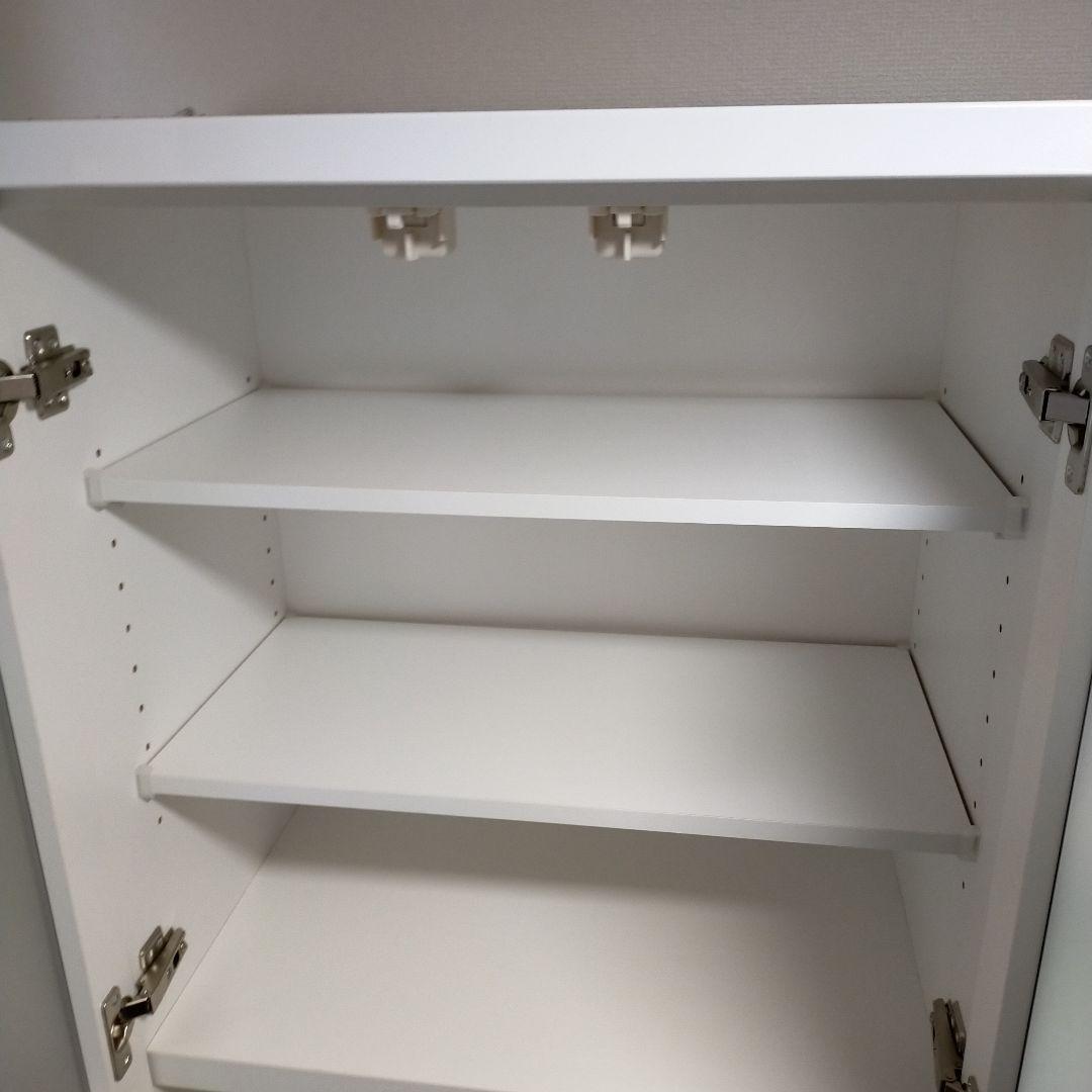 【4/8までの出品！】美品送料込み　ニトリ　キッチンボード　幅90cm　ホワイト