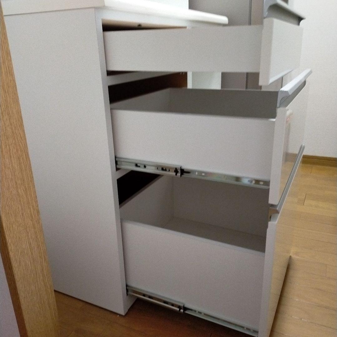 【4/8までの出品！】美品送料込み　ニトリ　キッチンボード　幅90cm　ホワイト